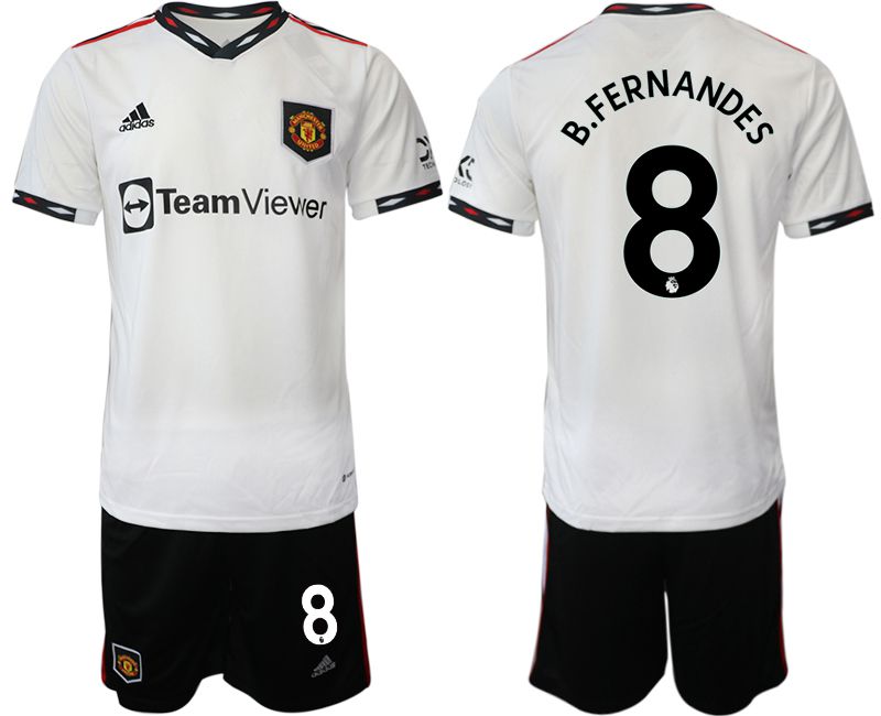 Men 2022-2023 Club Manchester United away white 8 Soccer Jersey